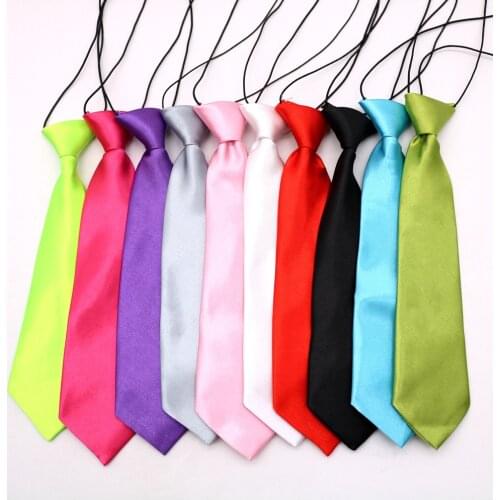 1 Piece Adjustable Lovely Dog Cat Solid Color Neck tie Collar for Dog Cat Puppy Pet Kitty Teddy pet Accessory Random color