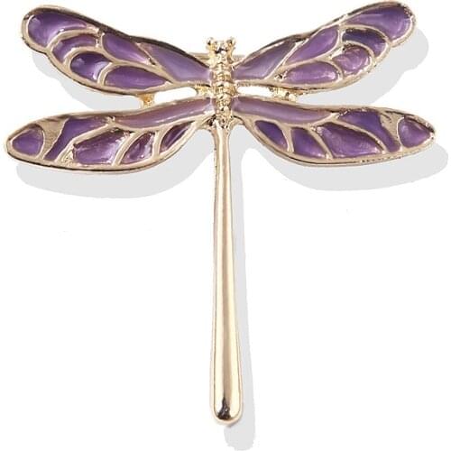 Korean Fashion Enamel Pins Animal Dragonfly Brooches for Women Flower Scarf Buckle Lapel Pin Corsage Jewelry Accessories
