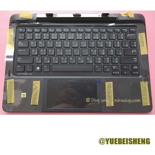 YUEBEISHENG New original for Dell Latitude 13 7350 tablet 2-in-1 palmrest Tai keyboard K14A base case 0GM2JY