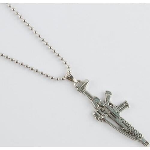 Gun Figured Metal Male Necklace