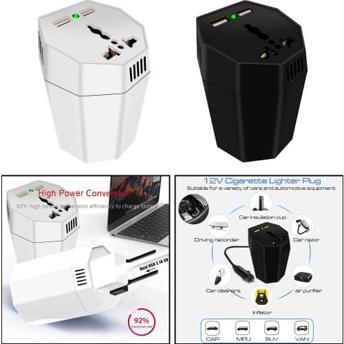 Portable Car Power Inverter DC 12V to 110V 220V AC quick charge Professional