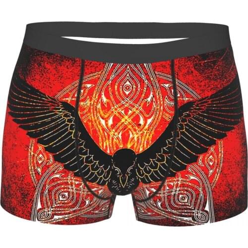 Norse Mythology Thor Odin Freyja Freyr Loki Yggdrasil Raven Underpants Homme Panties Mens Underwear Print Shorts Boxer Briefs