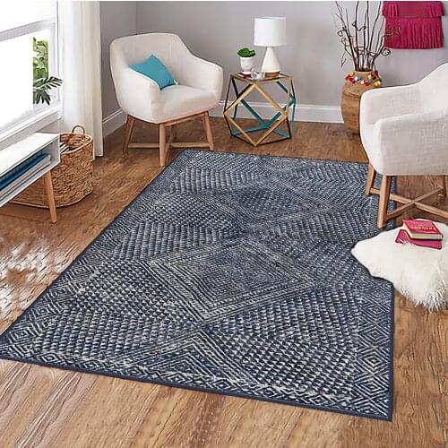 Blue ethnic patterned modern carpet modern carpet runner round carpet kitchen free shipping soft tissue bedroom living room