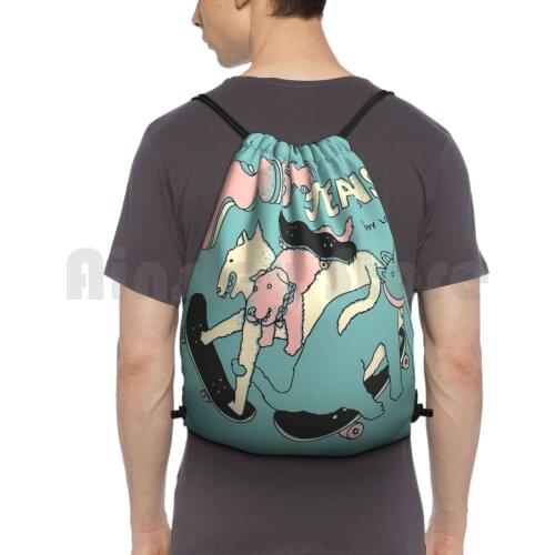 Mom Jeans Puppy Love Backpack Drawstring Bag Riding Climbing Gym Bag Mom Jeans Mom Jeans Band Puppy Love