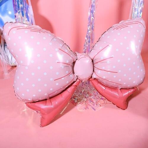 1pcs Its a Boy/Girl Bow Foil Balloons Happy Birthday Party Decoration Baby Shower Gender Reveal Home Party Gifts Balloon
