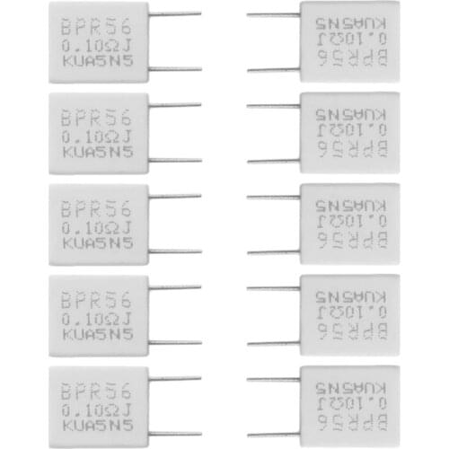 10 pcs 0.33/0.1/0.22R Ohm 5 W 5% Cement Resistor Non-Inductive Resistor BPR56 R09 Whosale&DropShip
