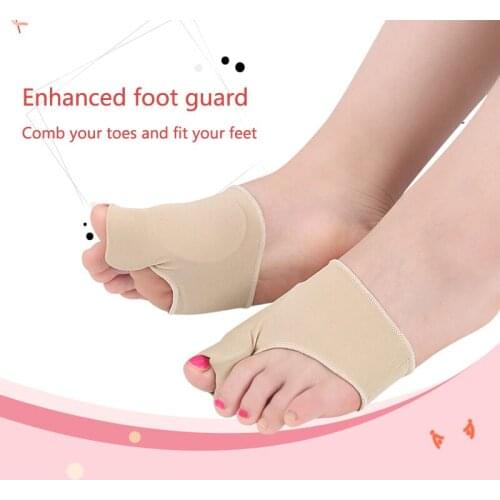 2Pcs Orthopedic Hallux Valgus Orthopedic Big Toe Valgus Orthopedic Socks Silicone Toe Separator Day And Night Foot Separator