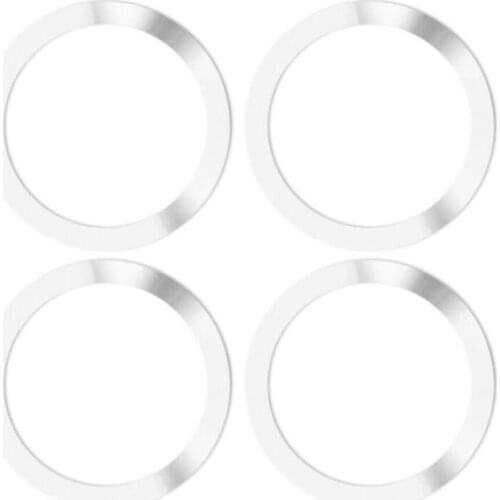 4PCS Universal Round Metal Rings for Magnetic Qi Wireless Charger Air Vent Magnet Car Mount Holder For iPhone Smart Phones