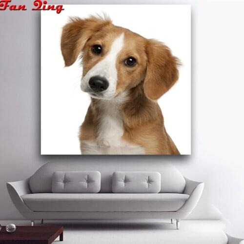 5d diy Diamond Painting Cross Stitch Beagles Diamond Embroidery ,Rhinestones for Embroidery Full Square Diamond Crystal pet dog