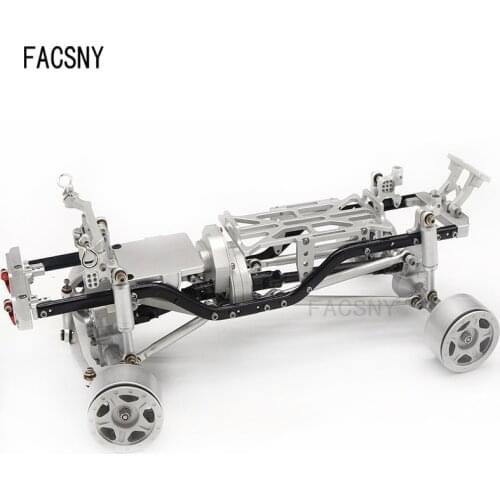 Full Metal Frame Chassis CNC Anodized Assembled for 1/24 SCX24 90081 RC Crawler Car 4WD Off-Road Truck
