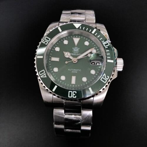 STEELDIVE 1953 Diving Watch Automatic Sapphire Crystal Watch Japan NH35 Automatic Mechanical Dive Watch 300m Magnifying Calendar