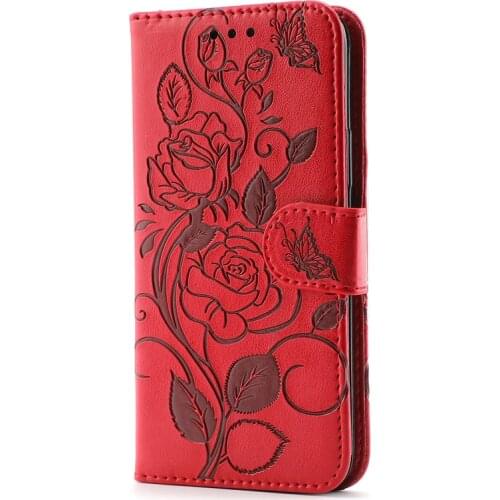 Rose Flower Wallet Case For Xiaomi MI 11 Lite MI 10T Pro Redmi Note 10S 9 8 7 9s 10 Pro Max 9T 8T 8A 7A 6A Flip PU Leather Cover