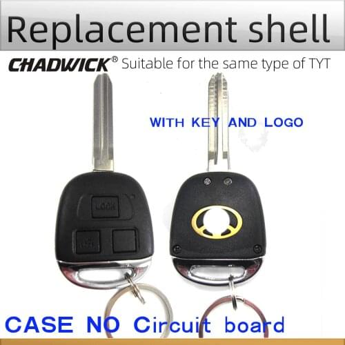 CHADWICK 8127 case 3 Buttons crown model Remote box Key Shell Fob replacement keychain diy Shine metal new 1pieces no circuit
