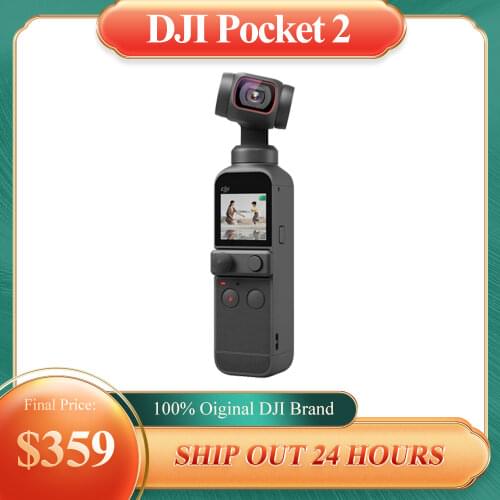 DJI Pocket 2 / DJI Pocket 2 Combo - Handheld 3-Axis Gimbal Stabilizer with 4K Camera, 1/1.7” CMOS, 64MP Photo, ActiveTrack 3.0