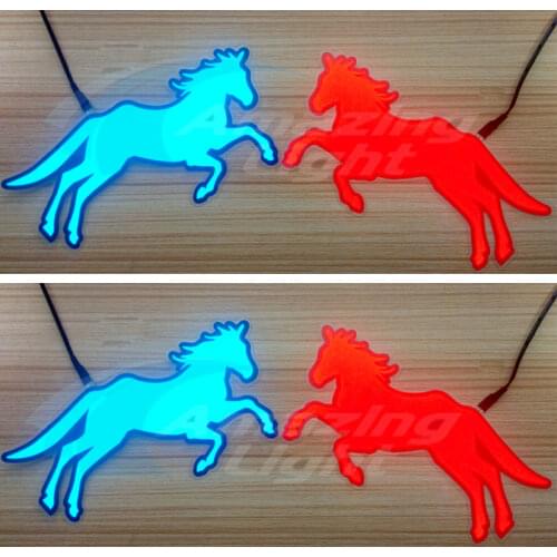 EL backlight with 3V inverter electroluminescent Horse shape logo panel backlight 3 colors