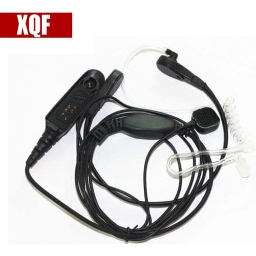 Throat Mic Microphone Covert Acoustic Tube Earpiece Headset Compatible For Motorola Ht750, Ht1250, Ht1250Ls, Ht1550, Ht1550Xls