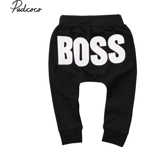 Pudcoco Kids Baby Boy Girl Unisex Harem Pants Letter Bottoms Leggings Trousers Clothes 1-5Years Helen115
