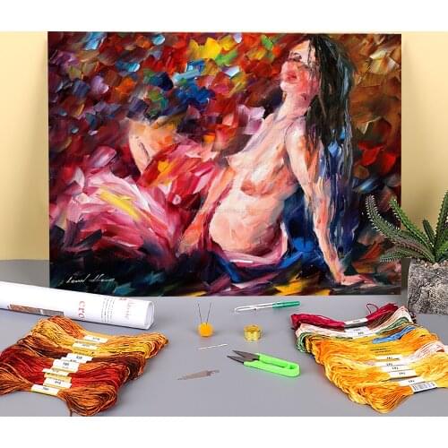 Inspiration Printed 11CT Cross Stitch Full Kit DIY Embroidery DMC Threads Sewing Handmade Handiwork Hobby Sales Stamped