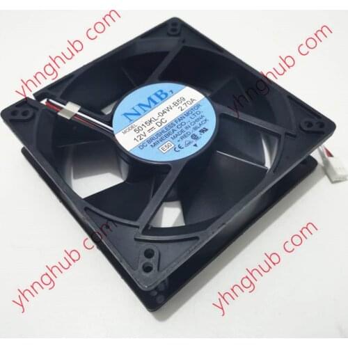 NMB-MAT 5015KL-04W-B59 E50 DC 12V 1.0W 3-Wire 127X127X38mm Server Cooling Fan