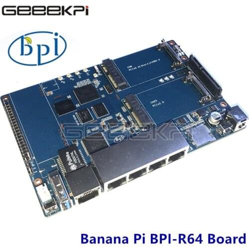 Original BPI-R64 Banana Pi MT 7622 Opensource Router Development Board MT7622 4 Gigabit LAN Ports 1 Gigabit WAN 64 Bit Chip