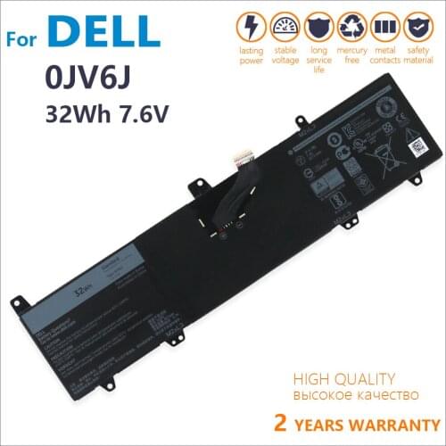 Genuine new 0JV6J OJV6J Laptop Battery For Dell Inspiron 11 11-3000 3162 3164 3168 8NWF3 PGYK5 0HH6K9 7.6V 32Wh original batteri