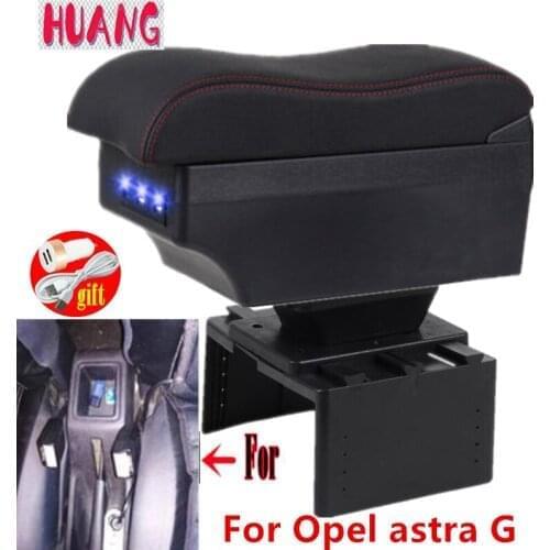 For Opel astra G armrest box For Opel astra G car Center Console Storage armrest Box modification accessories with USB