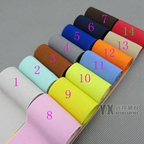 Broaden 50mm/5cm 4meters/lot polyester Elastic band Elastic webbings Elastic webbings for clothing footwear waistband colorful