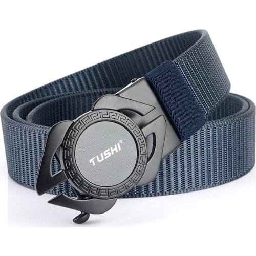 Casual Automatic Buckle Nylon Belt For Men Alloy Buckle Male Trousers Business Belts Luxury Quality Designer Mens Belt Durable