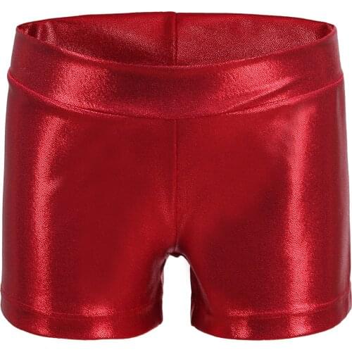 Metallic shorts girld shinny dance shorts nylon holographic hip hop shorts rave pole dance shorts middle waist booty shorts boys