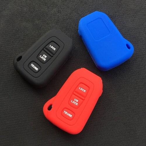 Silicone car key cover case shell for Lexus LS430 3 button key