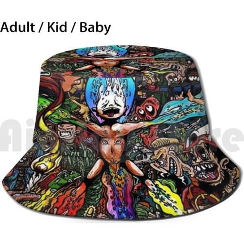 Sticky Fingers Caress Your Soul Hd Sun Hat Foldable UV Protection Sticky Fingers Dylan Frost Dizza Sti Fi Stifi Cyclone