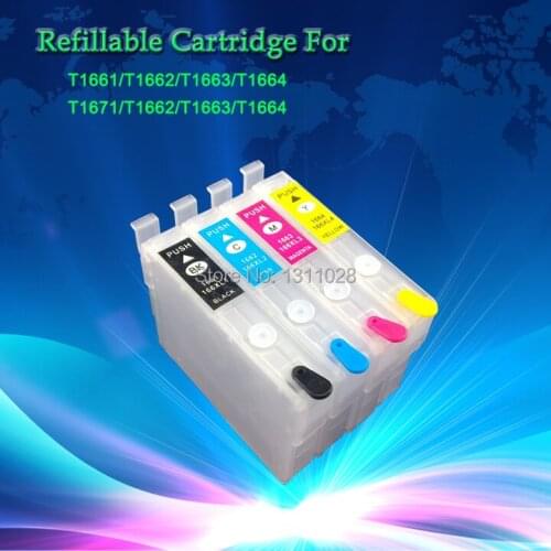 T1661-T1664 T1771-T1774 Refillable ink cartridge for ME10 ME101 XP102 XP202 XP302 XP402 with ARC1 SET,4PCS,FREE SHIPPING