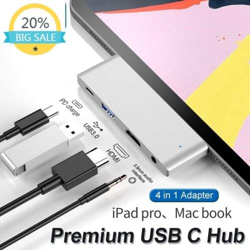 Type-c4-in-1 Docking Station Usb3.1 to HDMI Multi-Function OTG Hub Computer Converter