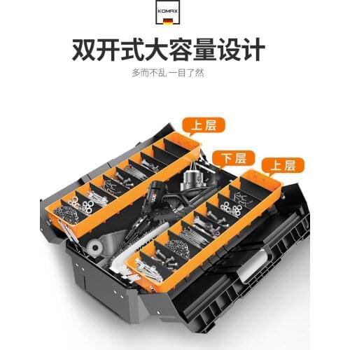 Electrician Portable Tool Box Hardware Cabinet Garage Storage Tools Box Professional Caja Herramientas Screw Organizer EA60GX