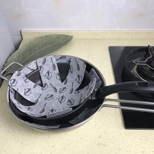 1pcs 2 Sizes Non-stick Protection for Pad Pan Divider Pads To Prevent Scratching Separate and Protect Surfaces for Cookware