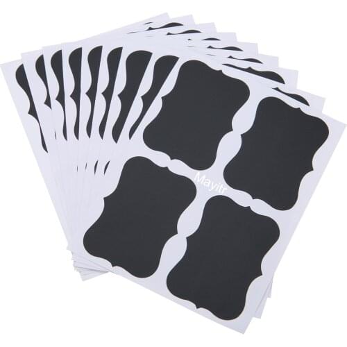 100pcs Chalk Pen Chalkboard Sticker Chalk Board Stickers Blackboard Stickers Jar Tag Label Kitchen Decoration DIY Home Decor