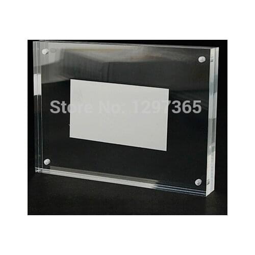 2016 NEW Photo Frame 8 inch 203x152mm Acrylic Clear Crystal Frame Home Decoration Creative Organic Glass Picture Frame