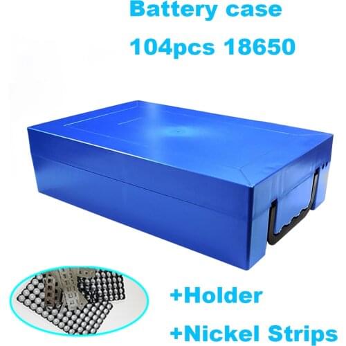 36V 48V Lithium Battery Box 104pcs 18650 Li-Ion Pack Cell Housing Case Shell Holder DIY eBike Batteries Boxes