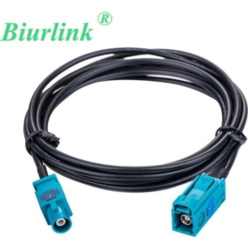 Biurlink 200CM APS Antenna Adapter Fakra Z Type Male to Female RG174 GPS Navigation Extension Cable