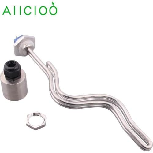 AIICIOO 1"NPT Screw-in Type Heater Folded Ripple Heating Element with Stainless Steel Housing 240v 5500w