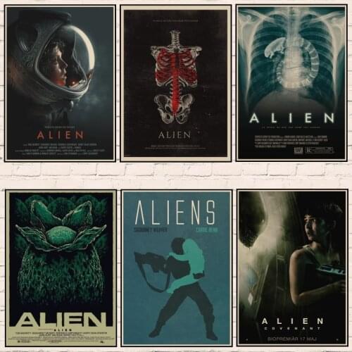 5D DIY Diamond Painting Alien Vintage Aliens Movie Poster Cross Ctitch Kits Mosaic Diamond Embroidery Home Decoration Art