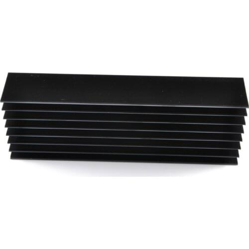 Aluminum heatsink black L15 tube power amplifier heat sink 160mm*30mm*55mm