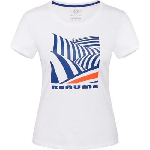 Beaume Camping Hiking Women T-Shirts Sports Breathable Fashion Print T Shirts FEB82134