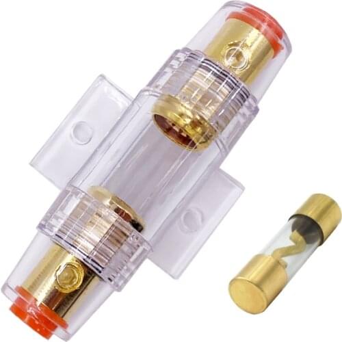 AGU 30A 40A 50A 60A 70A 80A 100A AGU 10*38MM Fuse & Holder Car Audio Refit Fuse Holder Car Stereo Audio Circuit Breaker Inline