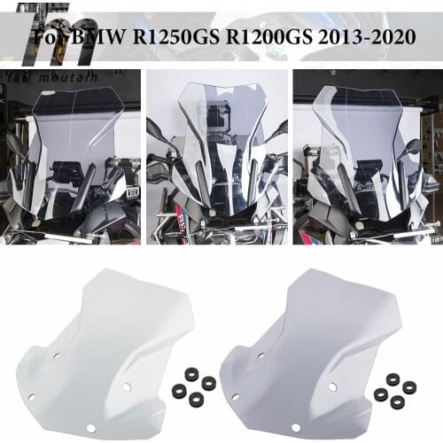 For BMW R1200GS Adventure LC R1250GS ADV 2013 2014 2015 2016 2017 2018 2019 2020 R 1200 GS Windscreen Windshield Protector Smok