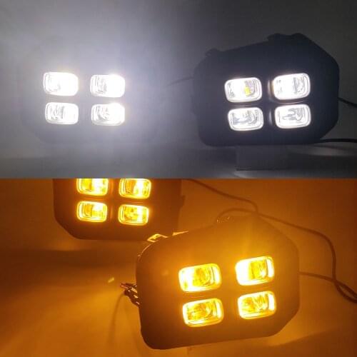 1Pair Car DRL For Toyota Tacoma 2016 2017 2018 2019 2020 LED Daytime Running Lights Daylight Turn Signal Car Styling Fog light
