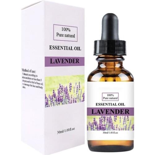 New Lavender Plant Essential Oil Hydrating Moisturizing Facial Essence Relieve Stress Aromatherapy Oil 30ml Skin Care