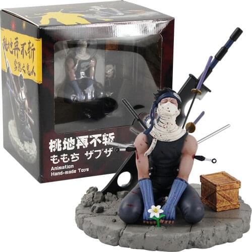 19cm Naruto Shippuden Anime Momochi Zabuza with Sword Weapoon Action Figure Cartoon Decoration Model Toy Kids Gift Brinquedos