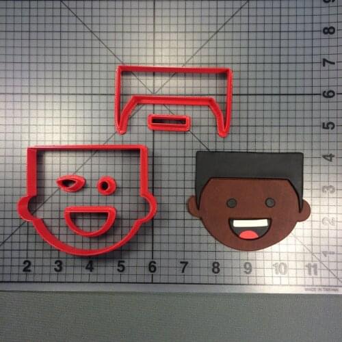 Boy Face Cookie Cutter Baking Supplies Cake Icing Decorative Tools Set 3D Printed Custom