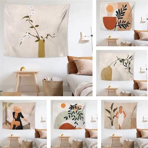 INS Tapestry Wall Hanging Sweet Pink Girls Mandala Boho Hippie Tapestry Background Blanket Picnic Mat Cloth 20CMx15CM